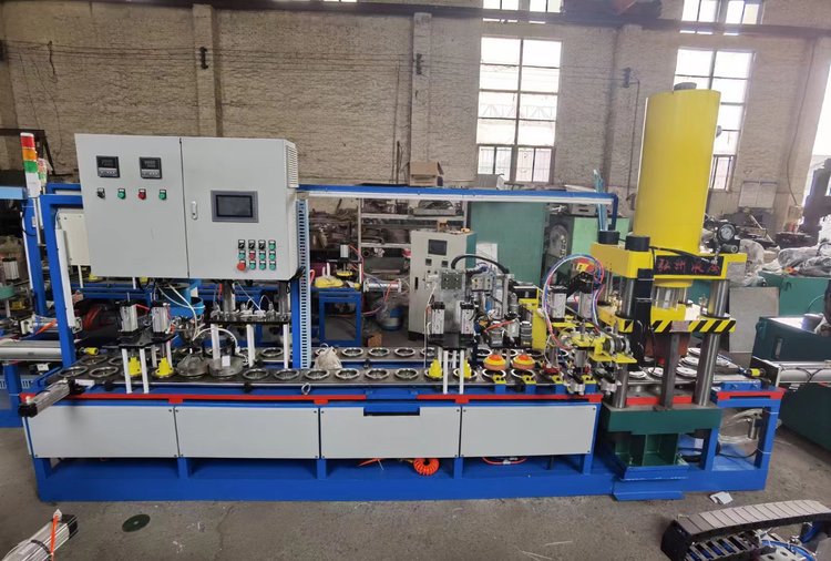 115規格全自動樹脂砂輪片成型機 高效生產，日產12000片